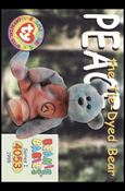 Beanie Babies Series 1 (Base Set) card 100 Peace the Tie-Dyed Bear