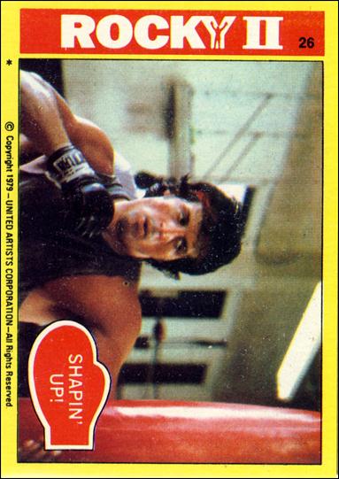 Rocky II (Base Set) card 26 Shapin' Up!