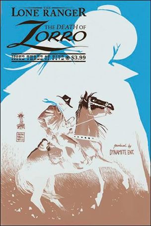 Lone Ranger & Zorro: The Death of Zorro issue 3-B 1:10 Negative Cover