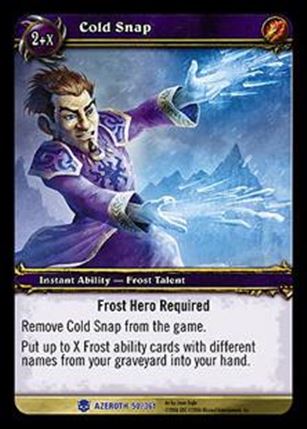 World of Warcraft: Heroes of Azeroth (Base Set) card 50 Cold Snap