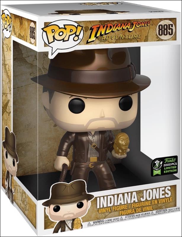 POP! Disney figure 885-B Indiana Jones (Metallic) (10 Inch) ECCC 1/2000