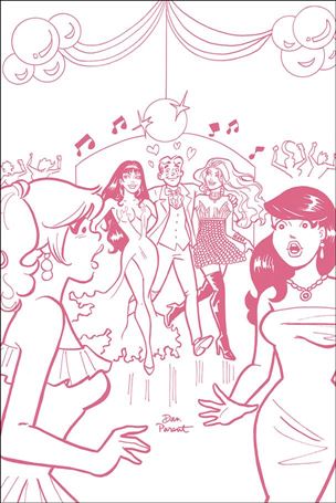 Red Sonja and Vampirella Meet Betty and Veronica issue 6-I Dan Parent 1:15 Pink Line Art Virgin Cover