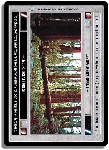 Star Wars: Endor Limited (Base Set) card 73 Endor: Great Forest