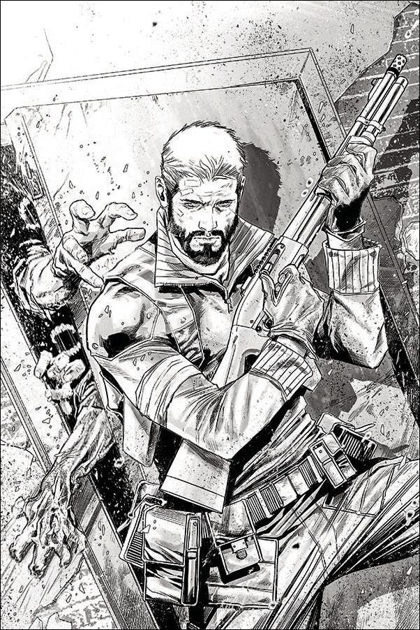 Life Zero issue 3-G Marco Checchetto 1:30 Black & White Virgin Cover