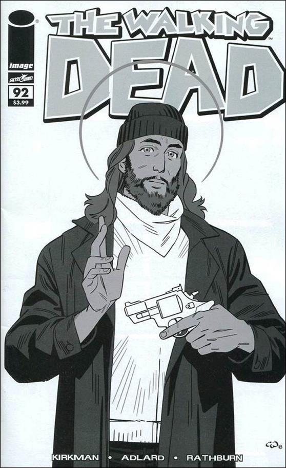 Walking Dead (2003) issue 92-E Cory Walker B&W Walking Dead Day Cover