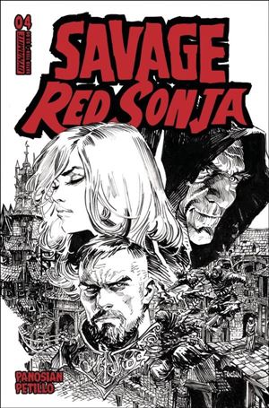Savage Red Sonja issue 4-E Dan Panosian 1:10 Line Art Cover