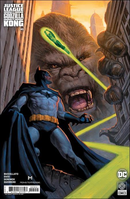 Justice League vs. Godzilla vs. Kong issue 5-E E.M. Gist 1:50 Cardstock Cover