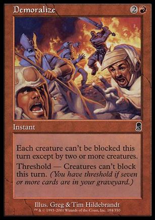 Magic the Gathering: Odyssey (Base Set) card 184 Demoralize