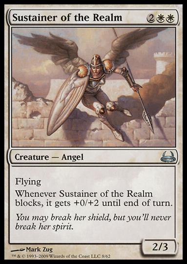 Magic the Gathering: Duel Decks: Divine vs. Demonic (Base Set) card 8 Sustainer of the Realm