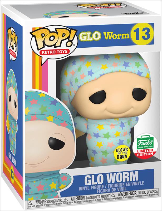 POP! Retro Toys figure '13'-B Glo Worm (GITD) (Pajamas) Funko Shop Exclusive