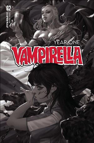 Vampirella: Year One issue 2-R Derrick Chew 1:10 FOC Black and White Cover