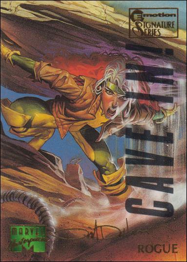 1995 Marvel Masterpieces (Multi-Foil E-Motion Parallel Base Set) card 82 Rogue