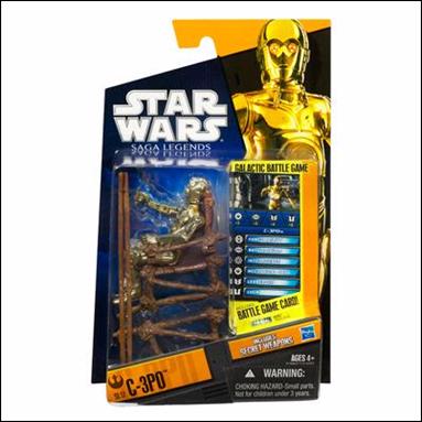 Star Wars: Saga Legends 3 3/4" Action Figures (2010) figure SL17 C-3PO