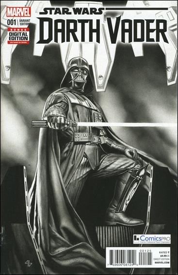 Darth Vader (2015) issue 1-V Adi Granov Black & White ComicsPRO Cover