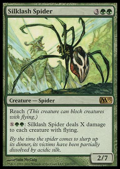 Magic the Gathering: 2013 Core Set (Base Set) card 191 Silklash Spider