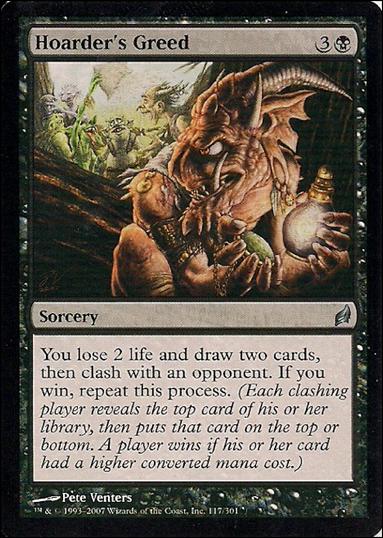 Magic the Gathering: Lorwyn (Base Set) card 117 Hoarder's Greed