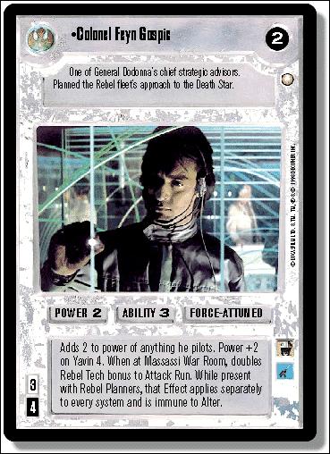 Star Wars: Special Edition Limited (Base Set) card 195 Colonel Feyn Gospic