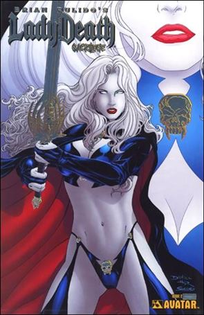 Brian Pulido's Lady Death: Sacrilege issue 2-F Platinum Foil Cover
