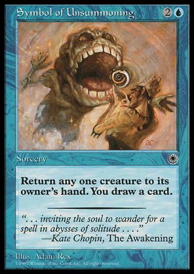 Magic the Gathering: Portal (Base Set) card 70 Symbol of Unsummoning