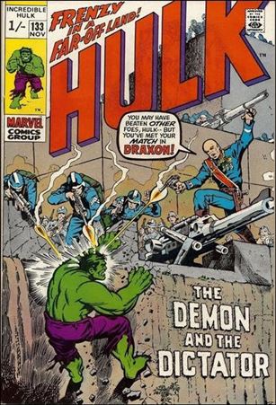 Incredible Hulk (1968) issue 133-B UK Price Cover