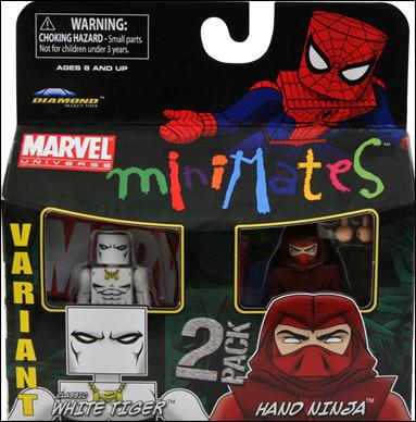 Marvel Minimates figure 111-B Classic White Tiger and Hand Ninja