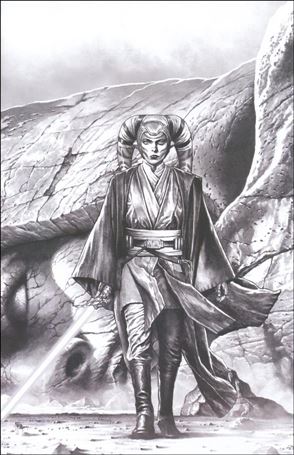 Star Wars: The High Republic (2022) issue 10-F Mico Suayan Comic Corner/NYCC B&WCover