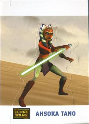 Star Wars: The Clone Wars Trading Card Stickers (Die-Cut Pop-Ups Subset) card 2 Ahsoka Tano