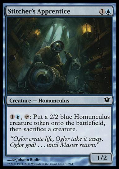 Magic the Gathering: Innistrad (Base Set) card 81 Stitcher's Apprentice