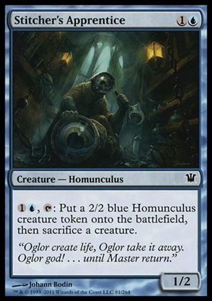 Magic the Gathering: Innistrad (Base Set) card 81 Stitcher's Apprentice