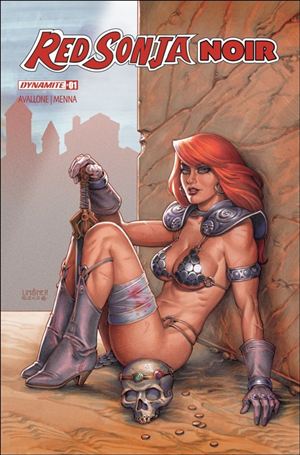 Red Sonja: Noir issue 1-H Joseph Michael Linsner B&W 1:15 Cardstock Cover