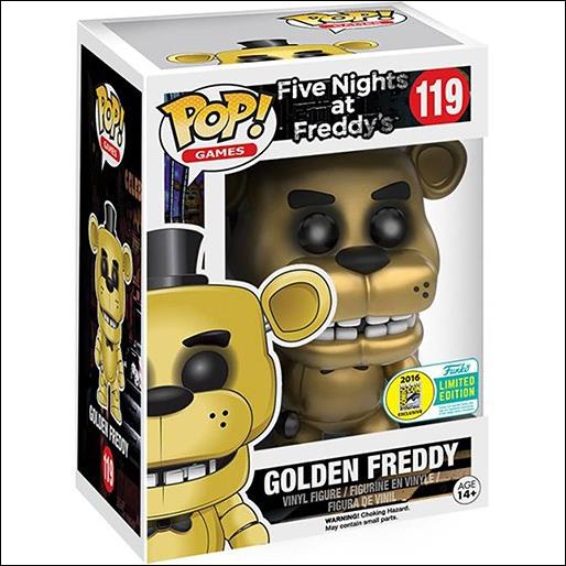 POP! Games figure 119-B Golden Freddy  (SDCC Exclusive)