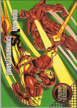 Marvel Vision (Base Set) card 96 Iron Man vs Crimson Dynamo