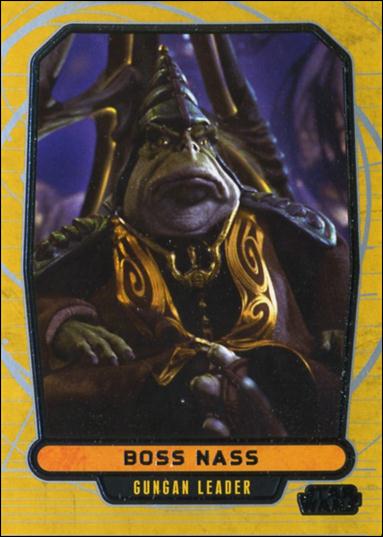 Star Wars Galactic Files (Base Set) card 23 Boss Nass Gungan Leader