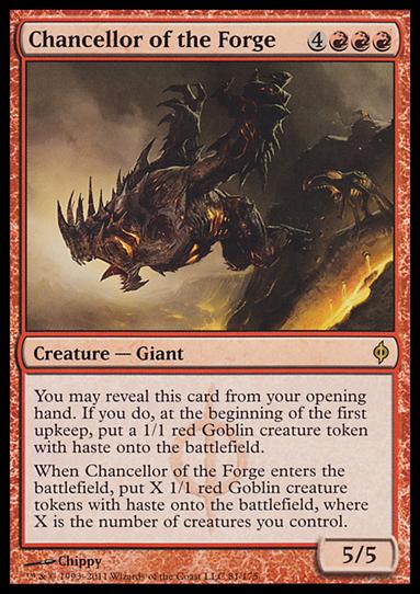 Magic the Gathering: New Phyrexia card 81 Chancellor of the Forge