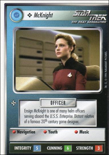 Star Trek: Premiere Unlimited (Base Set) card 222 McKnight