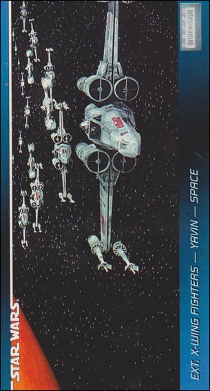 Star Wars Widevision (Base Set) card 88 Ext. X-Wing Fighters - Yavin - Space