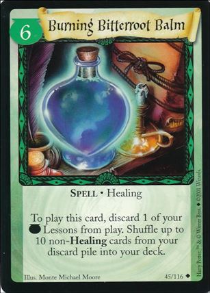 Harry Potter (Base Set) card 45 Burning Bitterroot Balm