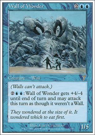 Magic the Gathering: 7th Edition (Base Set) card 112 Wall of Wonder