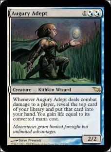 Magic the Gathering: Shadowmoor (Base Set) card 137 Augury Adept