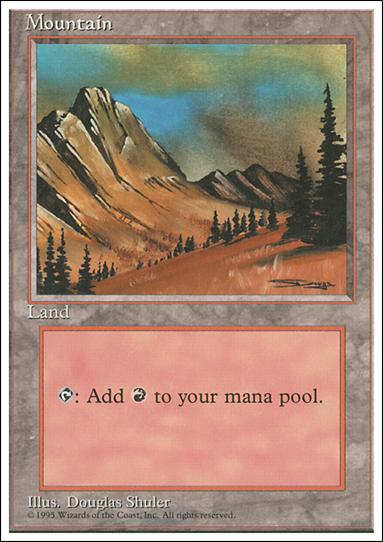 Magic the Gathering: 4th Edition (Base Set) card 367 Mountain