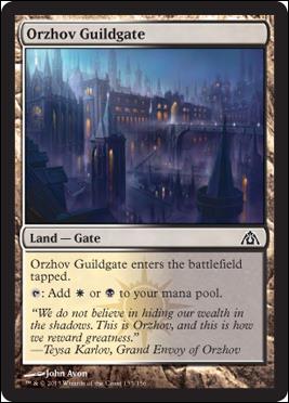 Magic the Gathering: Dragon's Maze (Base Set) card 153 Orzhov Guildgate
