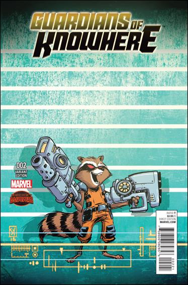 Guardians of Knowhere issue 2-B Skottie Young Rocket Raccoon Cover