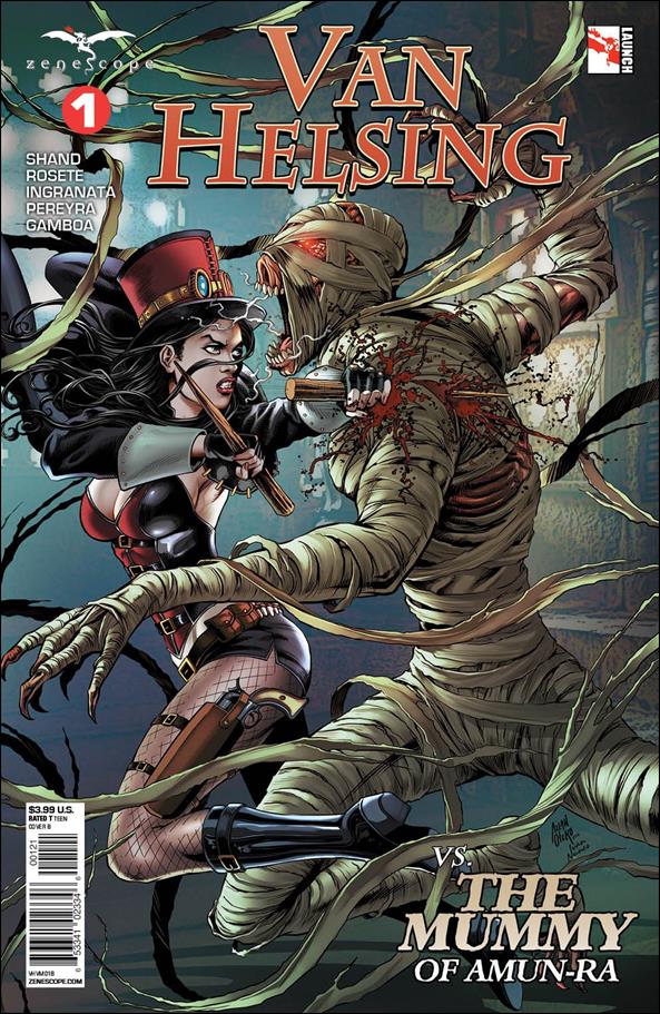 Van Helsing vs the Mummy of Amun-Ra issue 1-B Allan Otero Cover