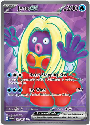 Pokemon: Scarlet & Violet - 151 (Base Set) card 191/165 Jynx EX (HoloFoil) Full Art 