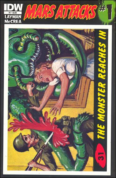 Mars Attacks (2012) issue 1-ZE Card #31 (The Monster Reaches In)