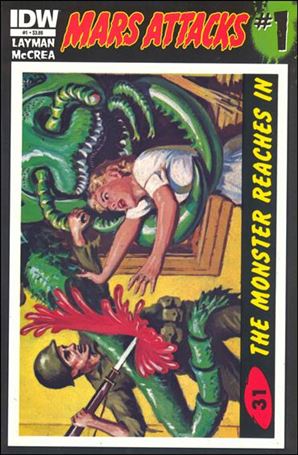 Mars Attacks (2012) issue 1-ZE Card #31 (The Monster Reaches In)