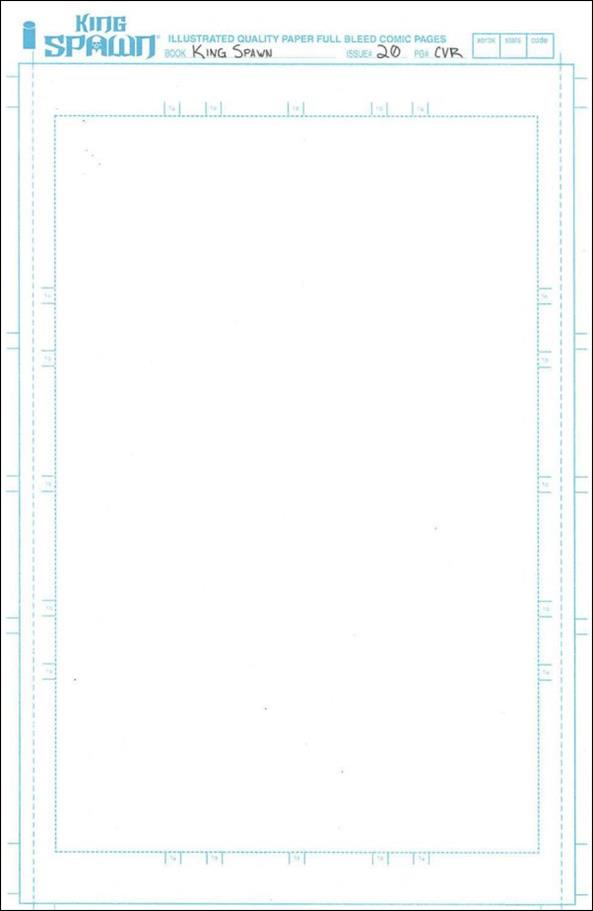 King Spawn issue 20-C Blank Sketch Cover