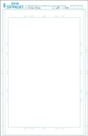 King Spawn issue 20-C Blank Sketch Cover