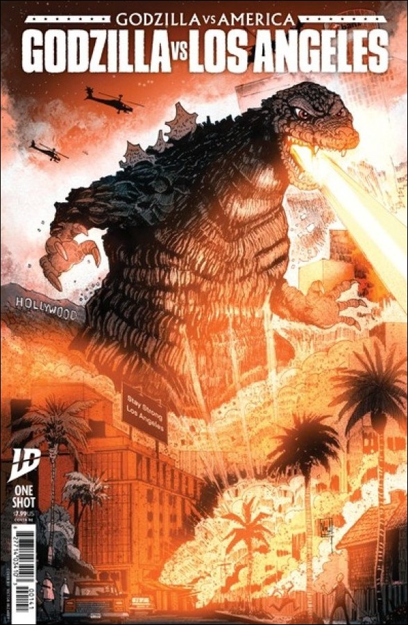 Godzilla vs. America: Los Angeles issue 1-E Retailer Exclusive Victor Irizarry Dress Cover