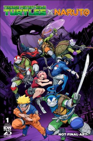 Teenage Mutant Ninja Turtles x Naruto issue 1-B Caleb Goellner Cover